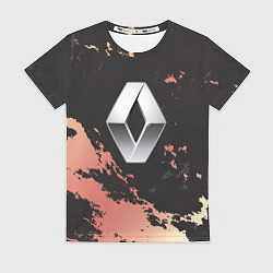 Футболка женская Renault спина, цвет: 3D-принт