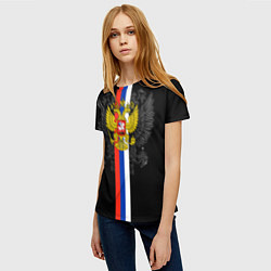 Футболка женская Россия, цвет: 3D-принт — фото 2