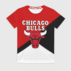 Футболка женская CHICAGO BULLS, цвет: 3D-принт