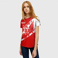 Футболка женская Russia, цвет: 3D-принт — фото 2