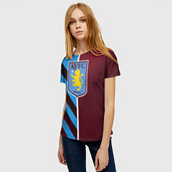 Футболка женская Астон Вилла, цвет: 3D-принт — фото 2
