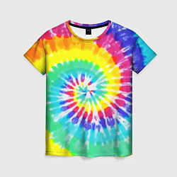 Футболка женская TIE-DYE СТЕНА, цвет: 3D-принт