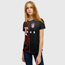 Футболка женская FC Bayern Munchen Форма, цвет: 3D-принт — фото 2