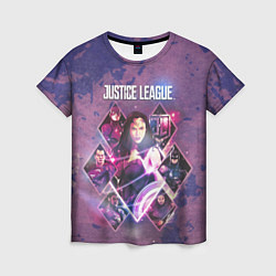 Футболка женская Justice League, цвет: 3D-принт