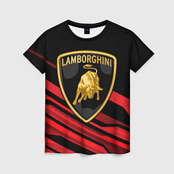 Футболка женская Lamborghini, цвет: 3D-принт