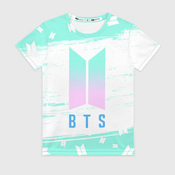 Футболка женская BTS БТС, цвет: 3D-принт