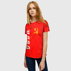 Футболка женская USSR СССР, цвет: 3D-принт — фото 2