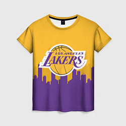 Футболка женская LOS ANGELES LAKERS, цвет: 3D-принт