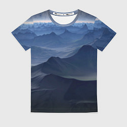 Женская футболка Горный массив