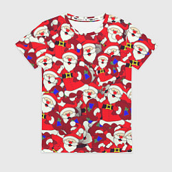 Футболка женская Дед Санта, цвет: 3D-принт