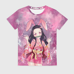 Женская футболка Незуко Камадо