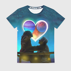 Женская футболка Ваня Дмитриенко Венера-Юпитер