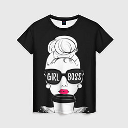 Футболка женская Girl Boss, цвет: 3D-принт