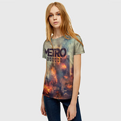 Футболка женская Metro Exodus, цвет: 3D-принт — фото 2