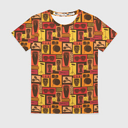 Футболка женская Ударные Инструменты, цвет: 3D-принт