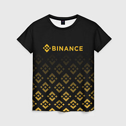 Футболка женская BINANCE БИНАНС БИРЖА, цвет: 3D-принт