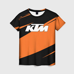 Футболка женская KTM КТМ, цвет: 3D-принт