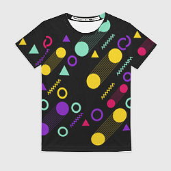 Футболка женская Круги и Треугольники, цвет: 3D-принт