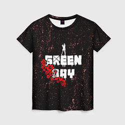 Футболка женская Green day, цвет: 3D-принт