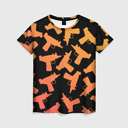 Футболка женская Узи, цвет: 3D-принт