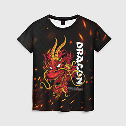 Футболка женская Dragon Огненный дракон, цвет: 3D-принт