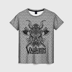 Футболка женская Valheim Viking dark, цвет: 3D-принт