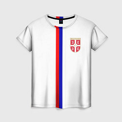 Футболка женская Сборная Сербии, цвет: 3D-принт