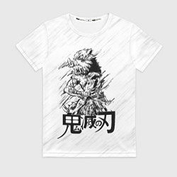 Футболка женская Иноске Хашибира Kimetsu no Yaiba, цвет: 3D-принт