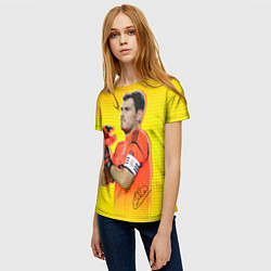 Футболка женская Iker Casillas, цвет: 3D-принт — фото 2