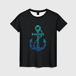 Футболка женская Navy Anchor, цвет: 3D-принт