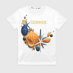 Футболка женская Summer, цвет: 3D-принт