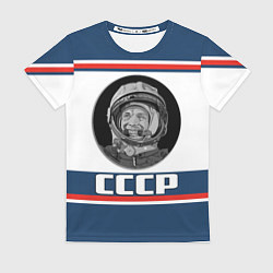 Футболка женская СТИЛЬ СССР ГАГАРИН, цвет: 3D-принт