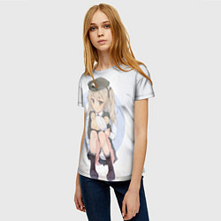 Футболка женская Girls und Panzer, цвет: 3D-принт — фото 2