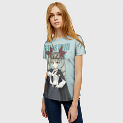 Футболка женская Girls und Panzer, цвет: 3D-принт — фото 2