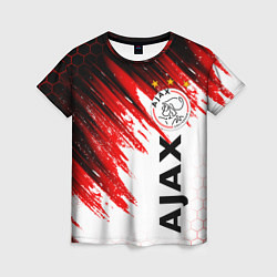 Футболка женская FC AJAX AMSTERDAM ФК АЯКС, цвет: 3D-принт