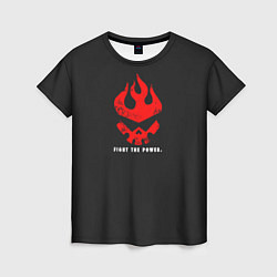 Футболка женская Fight the power, цвет: 3D-принт