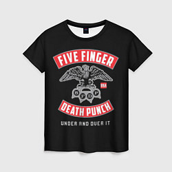 Футболка женская Five Finger Death Punch 5FDP, цвет: 3D-принт