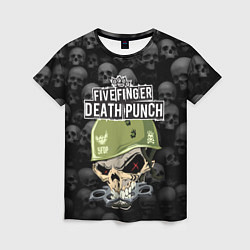 Футболка женская Five Finger Death Punch 5FDP Z, цвет: 3D-принт