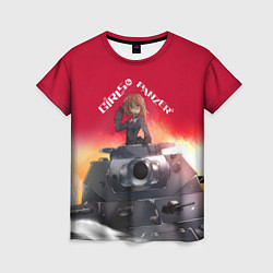 Футболка женская Girls und Panzer Девушки и танки z, цвет: 3D-принт