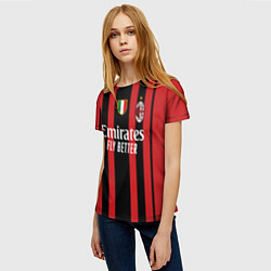 Футболка женская Ибрагимович Милан 20212022, цвет: 3D-принт — фото 2