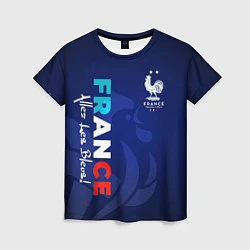 Футболка женская Сборная Франции, цвет: 3D-принт