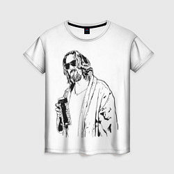 Футболка женская Большой Лебовски Big Lebowski, цвет: 3D-принт