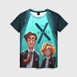 Футболка женская Fox Mulder and Dana Scully, цвет: 3D-принт