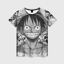 Футболка женская Луфи улыбается one piece, цвет: 3D-принт