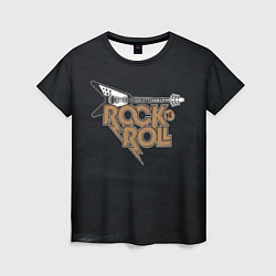 Футболка женская Rock n Roll Гитара, цвет: 3D-принт