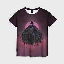 Женская футболка Ворон охотник
