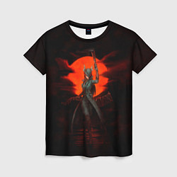 Женская футболка Blood moon