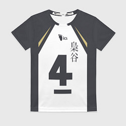 Футболка женская Бокуто 4 форма Фукуродани, цвет: 3D-принт