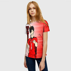 Футболка женская Куроо Тецуро Kuroo Tetsuro, цвет: 3D-принт — фото 2