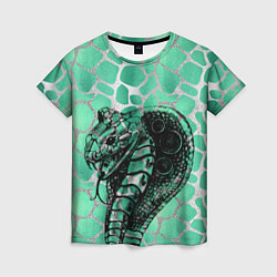 Женская футболка Кобра Змеиный стиль